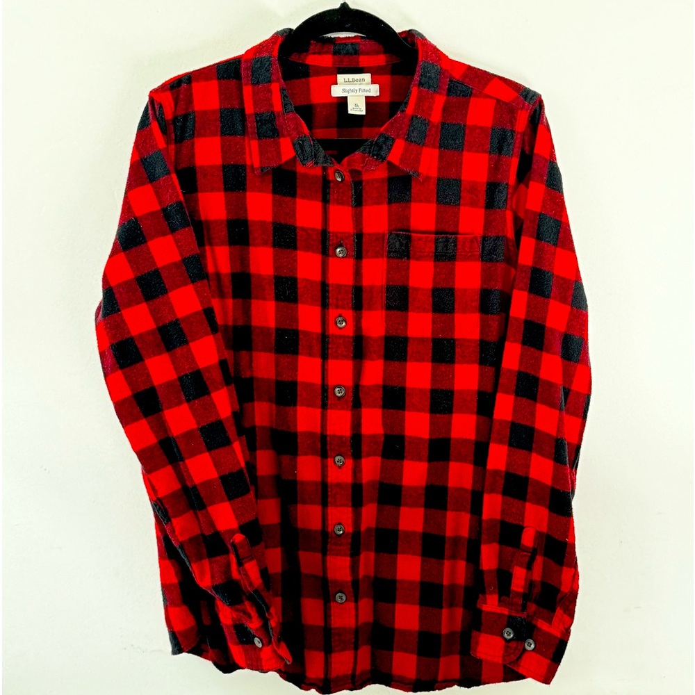 LLBean Flannel Shirt Womens Size XL